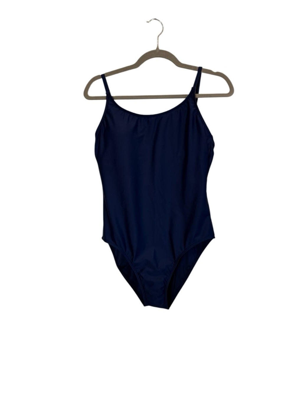 Quince Women’s Navy Blue Italian Cami One-Piece Swimsuit Sz L